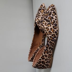Epic Step Animal Pattern Cut Out Twist Top Flats, 7